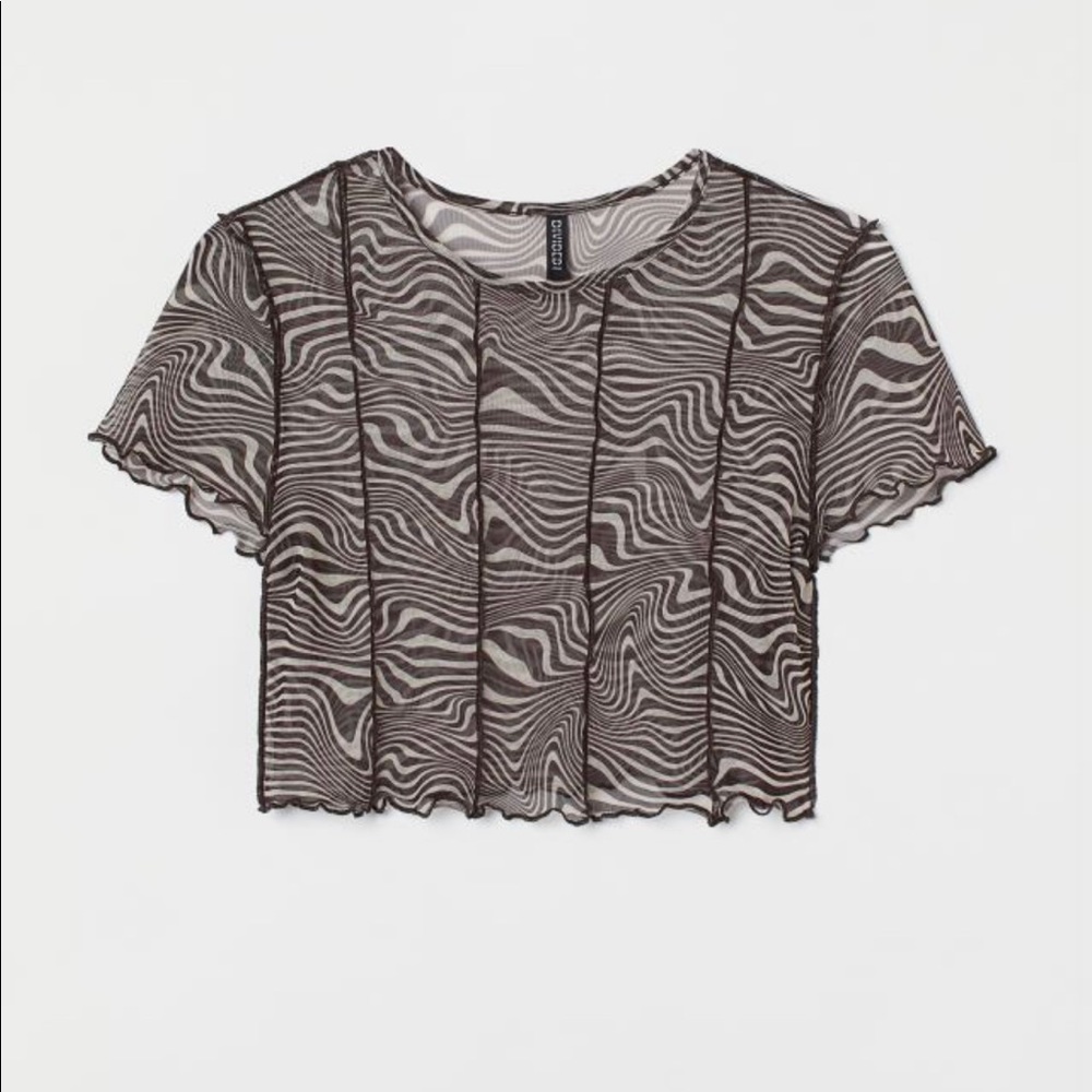 Brand new: Sheer crop top